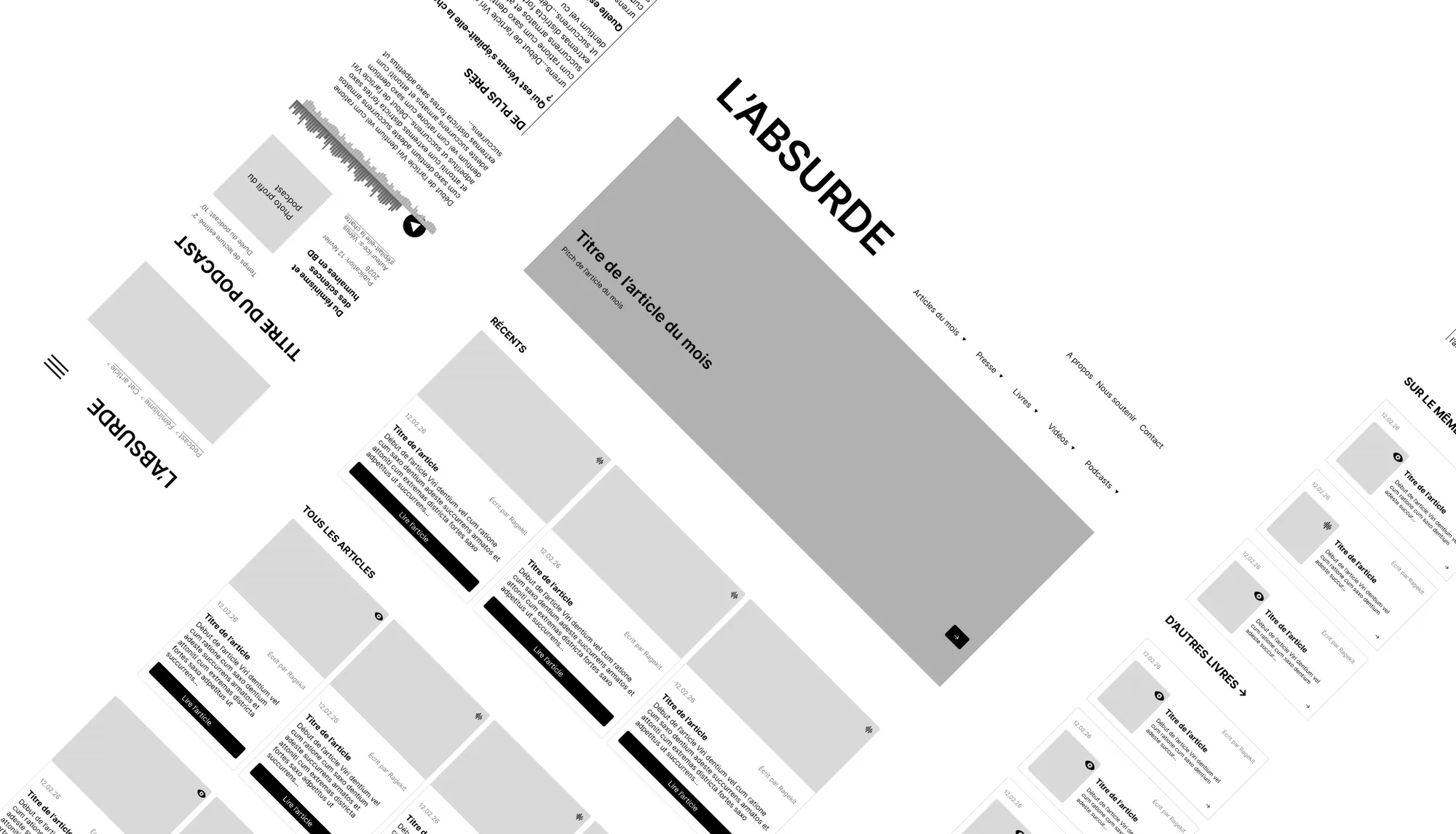 The wireframes